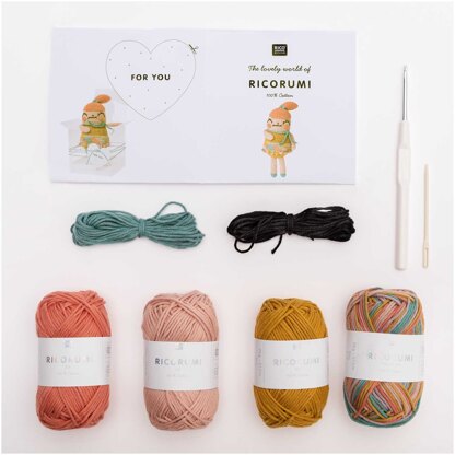 Rico Ricorumi Crochet Kit - Crazy Cute Family Girl
