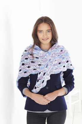 Ladies Shawls in King Cole Drifter 4 Ply - 5583 - Leaflet