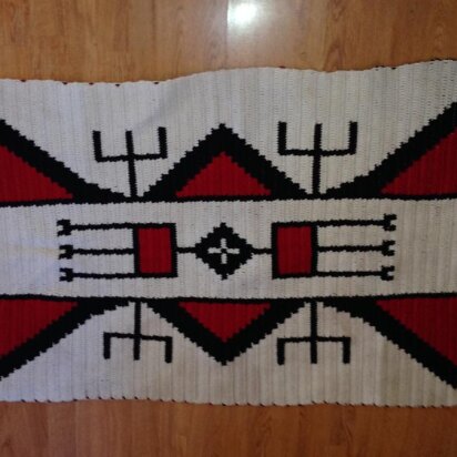 Sioux Indian Design Afghan