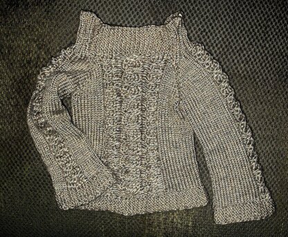 Multi Cabled Toddler Sweater