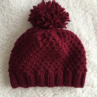 Moss Stitch Hat