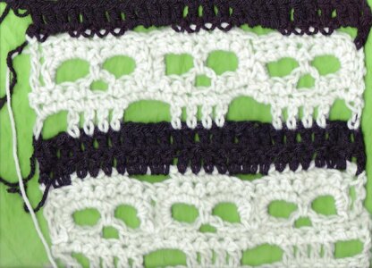 I see Pretend Dead People Creepy Skull Afghan