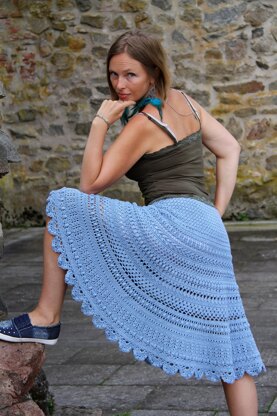 Boho Blues Skirt