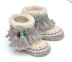 Baby Moccasin Tassel Fringe Booties