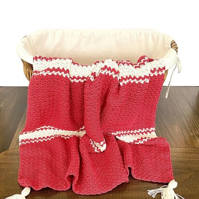 Candy Cane Baby Blanket