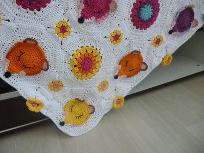 Baby blanket "Fox obsession "