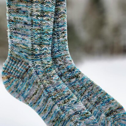 Wintery Woods Socks