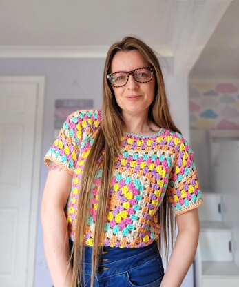 Classic Granny Square Sweater and Tee