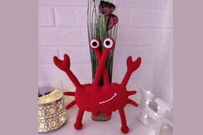 Crochet pattern red crab, Crochet pattern Sea creature, Crochet pattern amigurumi crab, crochet pattern sea animals, lobster décor