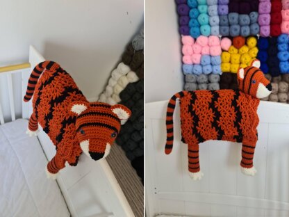 3in1 Jungle Tiger Baby Blanket