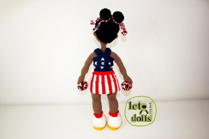 Liberty, Small Crochet Doll Pattern