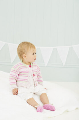 Baby's Cardigans In Stylecraft Lullaby DK - 8915