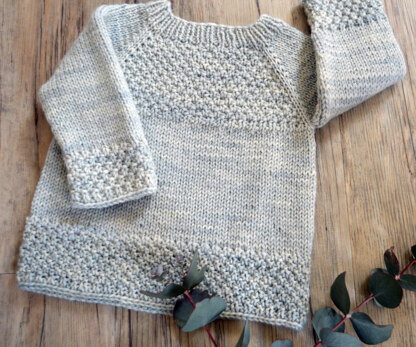 Silver Gum top down sweater