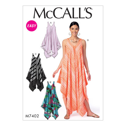 McCall's Misses' Dresses and Jumpsuit M7402 - Sewing Pattern
