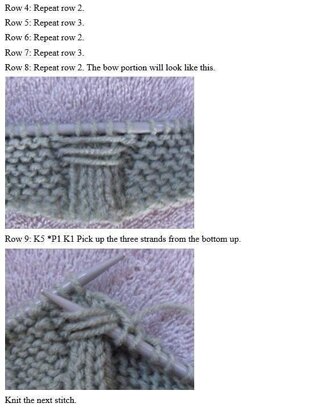 Easy to Knit Bow Slippers