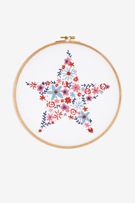 Floral Star in DMC - PAT0789 -  Downloadable PDF