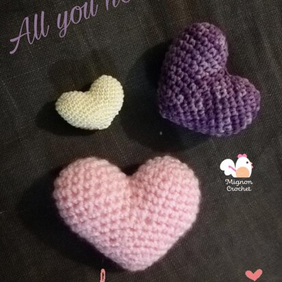 Heart amigurumi