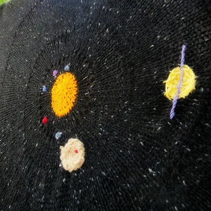 Solar System Blanket - knitting pattern