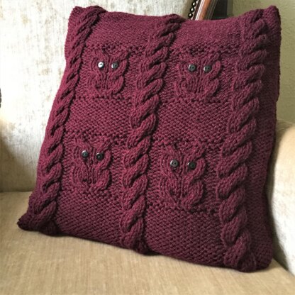 Owls and Cables Cushion