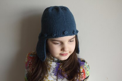 Bobble Earflap Hat