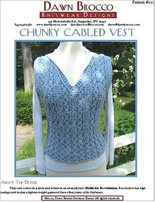 Chunky Cabled Vest