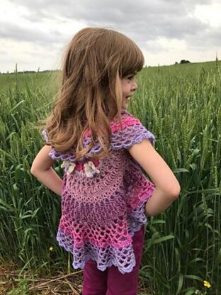 Girls Butterfly Mandala Vest