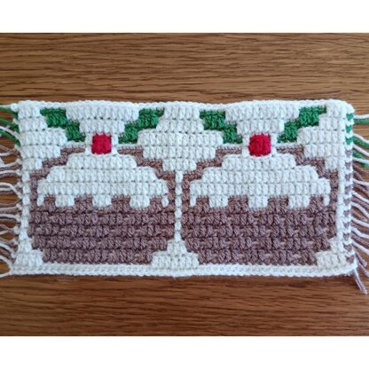 Christmas Pudding Mosaic Motif