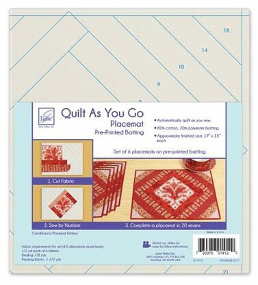 June Tailor Inc Quilt As You Go Placemats - Casablanca