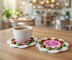 Crochet Strawberry Coaster Pattern PDF + Video Tutorial3