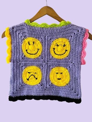 Emoji Crochet Top
