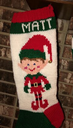 Elf Boy Stocking