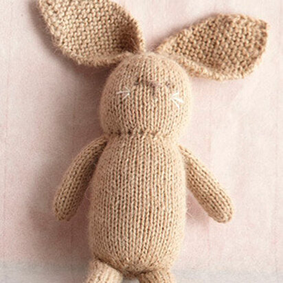 Knit Little Bunny Toy in Lion Brand Superwash Merino Cashmere - L0214AD