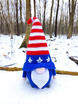 Patriotic gnome USA (boy2)