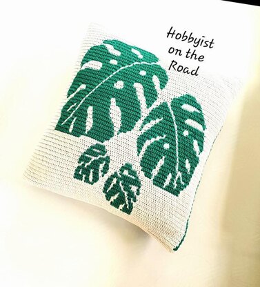 Monstera Leaves Cushion Cover