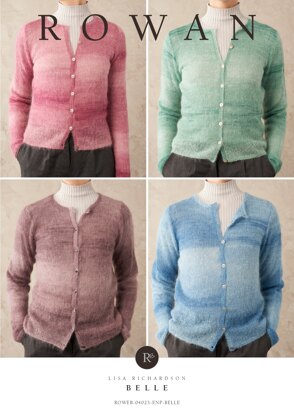 Belle Cardigan in Rowan Kidsilk Haze Colour - Downloadable PDF