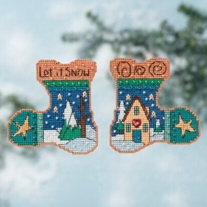 Cooking Snowman Beaded Counted Cross Stitch Kit Mill Hill 2021 Charmed  Ornament MH162135