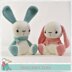 Easter Bunny Boy Girl Sad Rabbit Soft Toys Cuddly Bunny Crochet Amigurumi Pattern