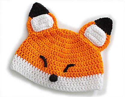Sleepy Fox Baby Hat