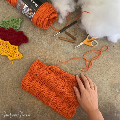 Crochet Cable Pumpkin Pattern & Beginner’s Guide