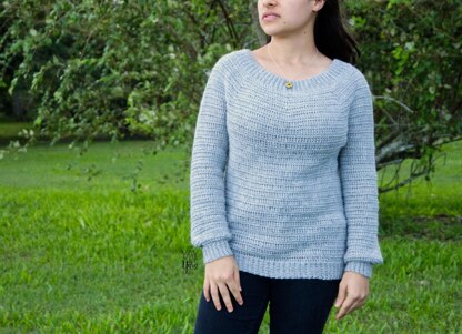 Round Yoke Sweater Crochet pattern by Yay For Yarn