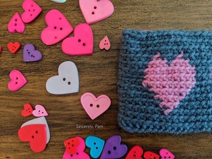 Tapestry Heart Pencil Case