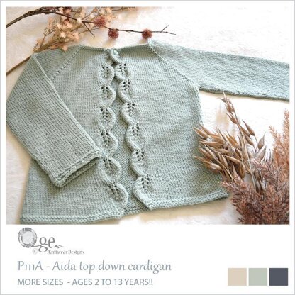 Aida top-down cardigan - P111A