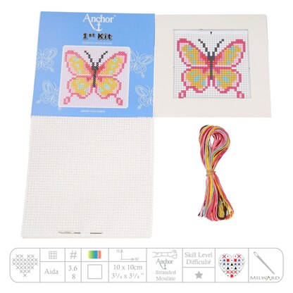 Anchor First Kit Butterfly Cross Stitch Kit