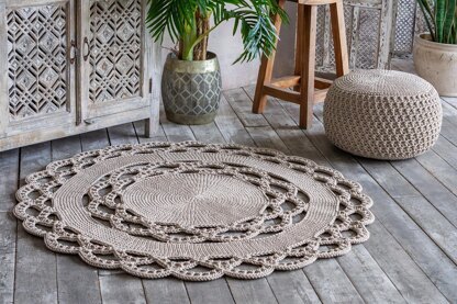 Pouf cover Lacemosaic