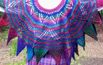 Multi-faceted Shawl (knit in the round)