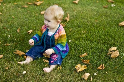 Tulips, A Colorful Cardigan for Baby