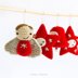 Amigurumi Christmas decorations: Angel, Bell and Star