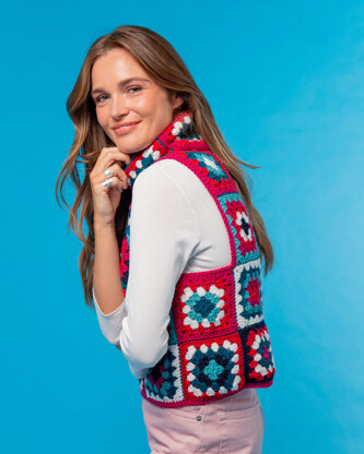 Paintbox Yarns Feel Good Granny Square Tank PDF (Free).