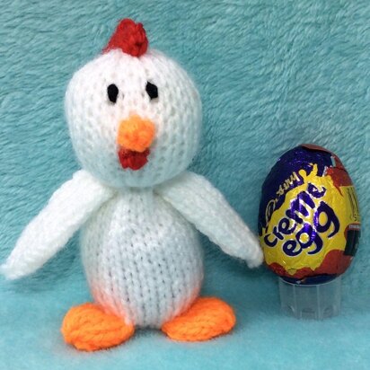 Rooster Creme Egg Choc Cover - knitting pattern
