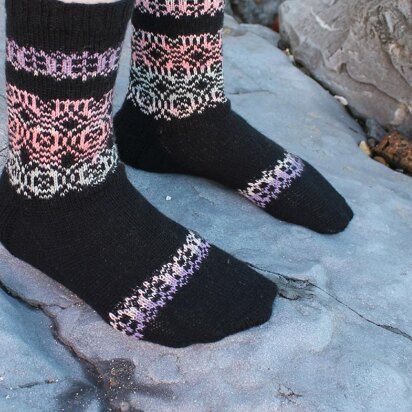 Kasbah Faux Fair Isle Socks